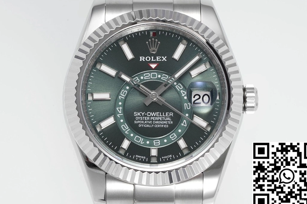 Factory Dial ZF Rolex M336934-0001 DWELLER SKY Green 0113